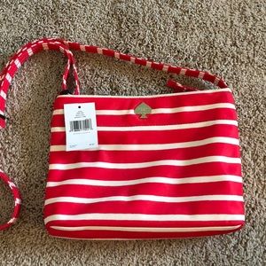 KATE SPADE striped cross-body purse